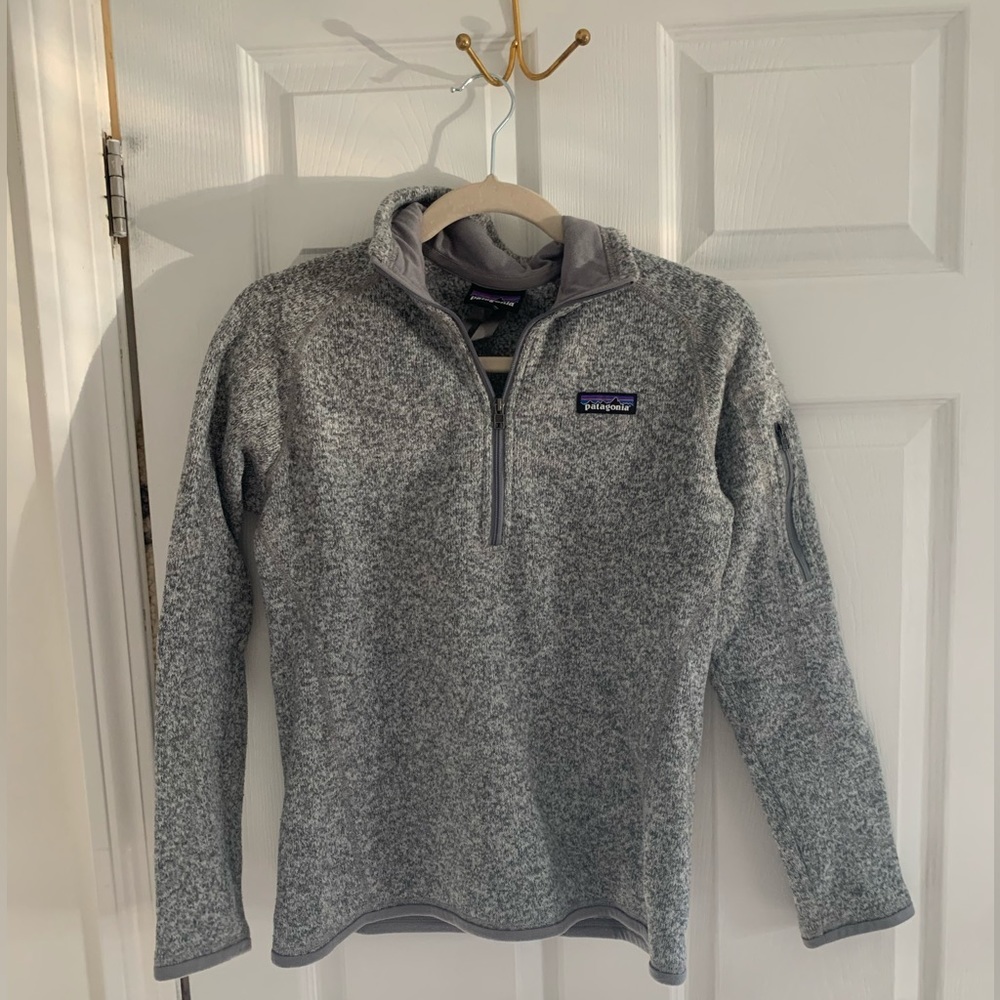 Patagonia Women’s Better Sweater 1/4 Zip Fleece Pullovers - Birch White